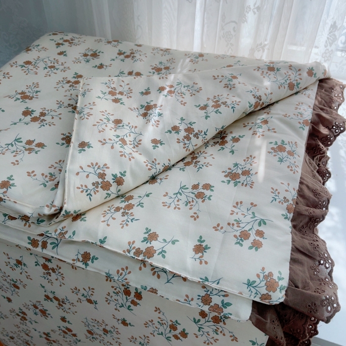 91家纺网 家纺一手货源 找家纺 暖居 2025新款法式韩系双面纯棉夏被约3.2斤空调被夏季薄被子可水洗跑量款 墨尔本