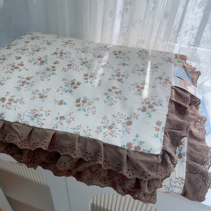 91家纺网 家纺一手货源 找家纺 暖居 2025新款法式韩系双面纯棉夏被约3.2斤空调被夏季薄被子可水洗跑量款 墨尔本