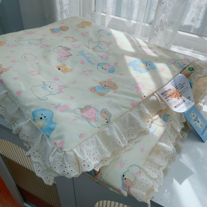 91家纺网 家纺一手货源 找家纺 暖居 2025新款法式韩系双面纯棉夏被约3.2斤空调被夏季薄被子可水洗跑量款 泡芙小狗