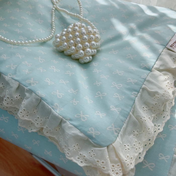 91家纺网 家纺一手货源 找家纺 暖居 2025新款法式韩系双面纯棉夏被约3.2斤空调被夏季薄被子可水洗跑量款 青柠