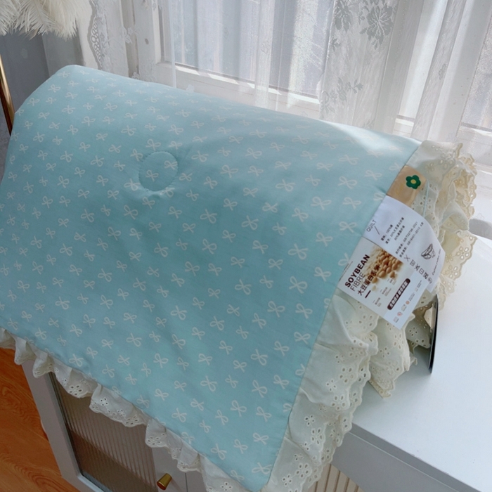 91家纺网 家纺一手货源 找家纺 暖居 2025新款法式韩系双面纯棉夏被约3.2斤空调被夏季薄被子可水洗跑量款 青柠