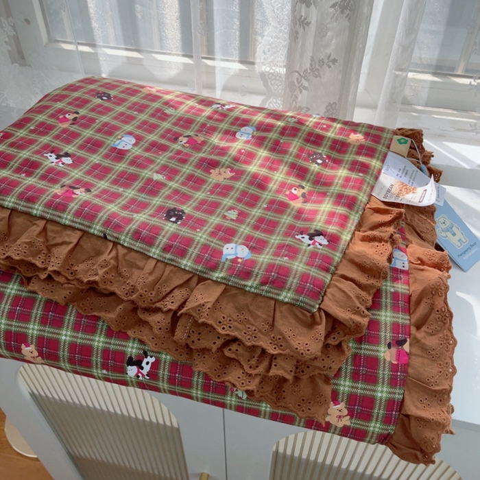 91家纺网 家纺一手货源 找家纺 暖居 2025新款法式韩系双面纯棉夏被约3.2斤空调被夏季薄被子可水洗跑量款 圣诞