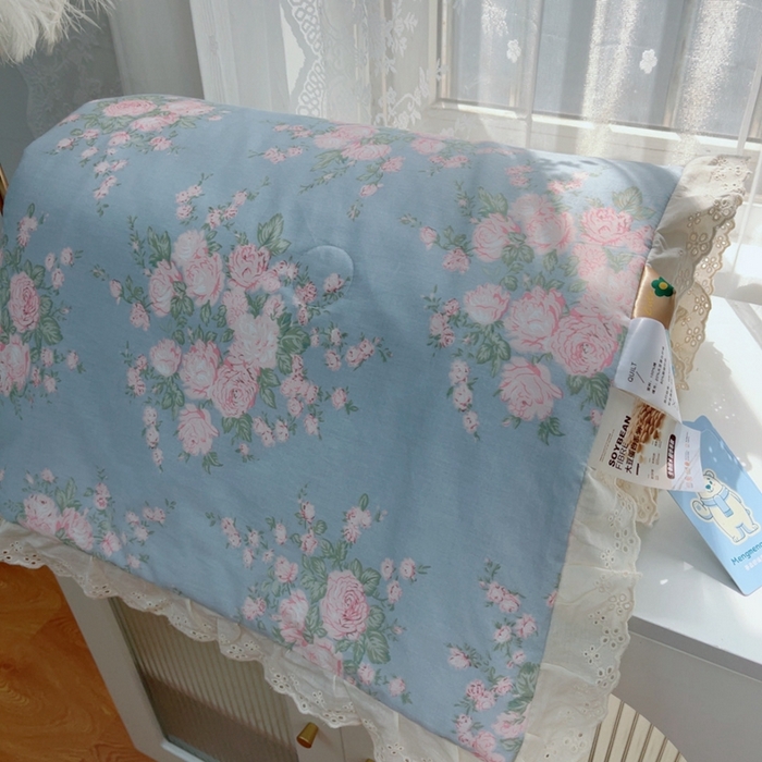 91家纺网 家纺一手货源 找家纺 暖居 2025新款法式韩系双面纯棉夏被约3.2斤空调被夏季薄被子可水洗跑量款 苏里南