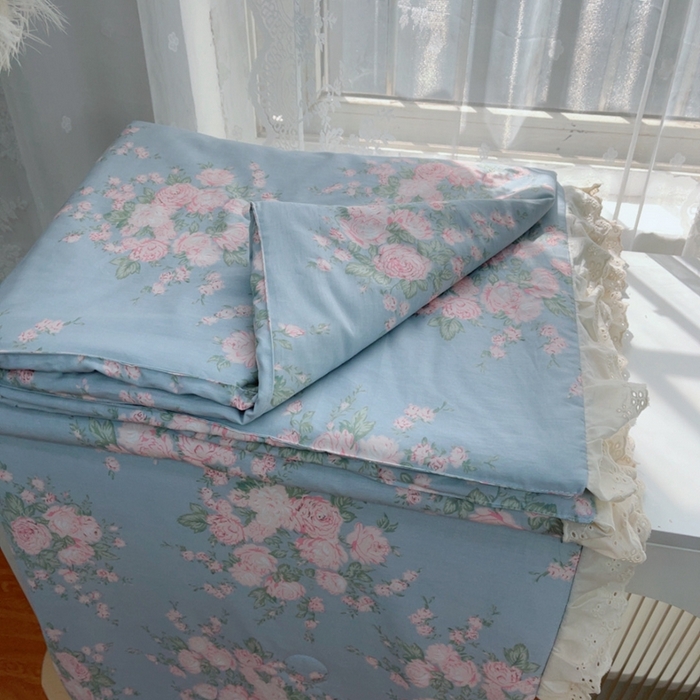 91家纺网 家纺一手货源 找家纺 暖居 2025新款法式韩系双面纯棉夏被约3.2斤空调被夏季薄被子可水洗跑量款 苏里南