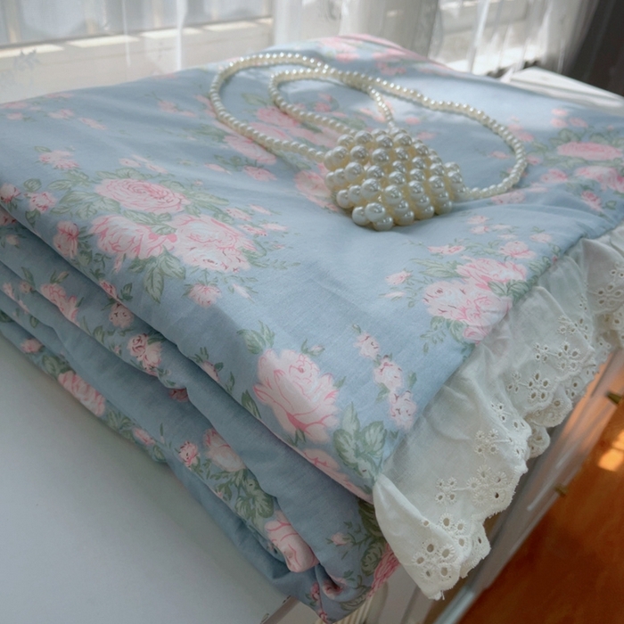 91家纺网 家纺一手货源 找家纺 暖居 2025新款法式韩系双面纯棉夏被约3.2斤空调被夏季薄被子可水洗跑量款 苏里南