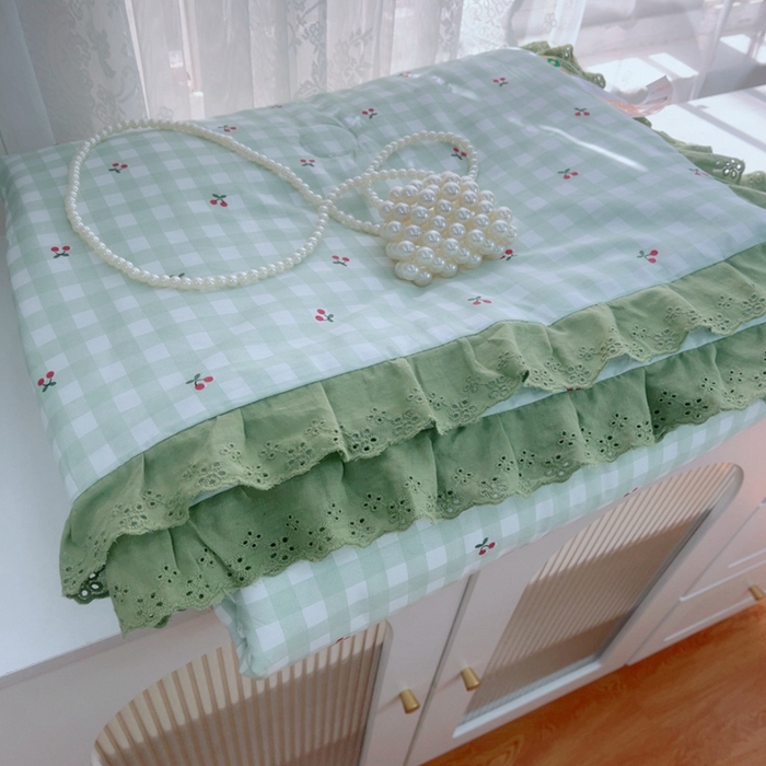 91家纺网 家纺一手货源 找家纺 暖居 2025新款法式韩系双面纯棉夏被约3.2斤空调被夏季薄被子可水洗跑量款 夏意