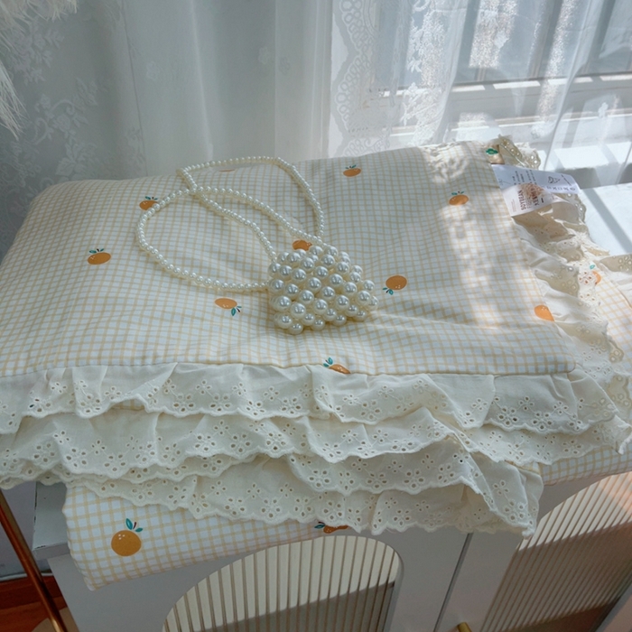 91家纺网 家纺一手货源 找家纺 暖居 2025新款法式韩系双面纯棉夏被约3.2斤空调被夏季薄被子可水洗跑量款 小甜橘