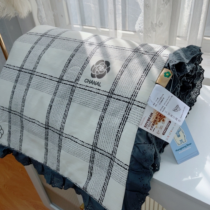 91家纺网 家纺一手货源 找家纺 暖居 2025新款法式韩系双面纯棉夏被约3.2斤空调被夏季薄被子可水洗跑量款 小香格子