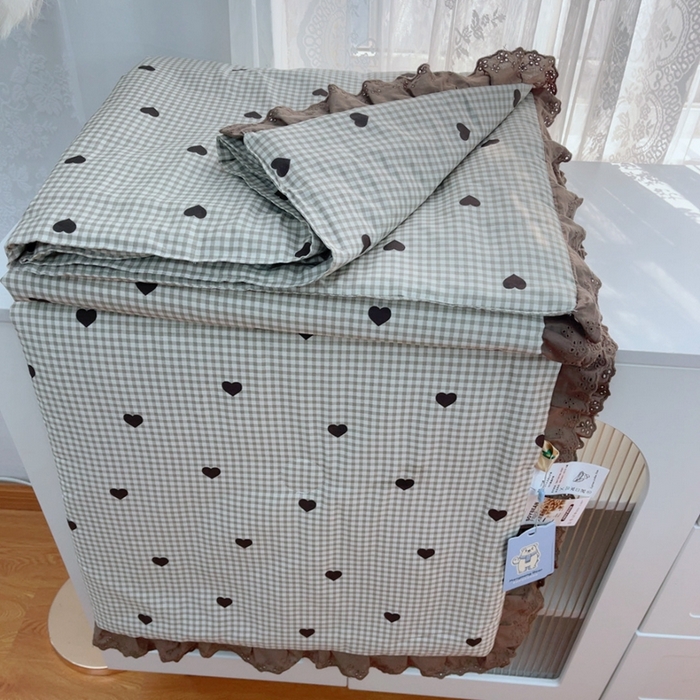 91家纺网 家纺一手货源 找家纺 暖居 2025新款法式韩系双面纯棉夏被约3.2斤空调被夏季薄被子可水洗跑量款 雅格