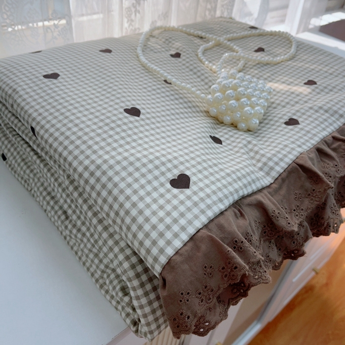 91家纺网 家纺一手货源 找家纺 暖居 2025新款法式韩系双面纯棉夏被约3.2斤空调被夏季薄被子可水洗跑量款 雅格