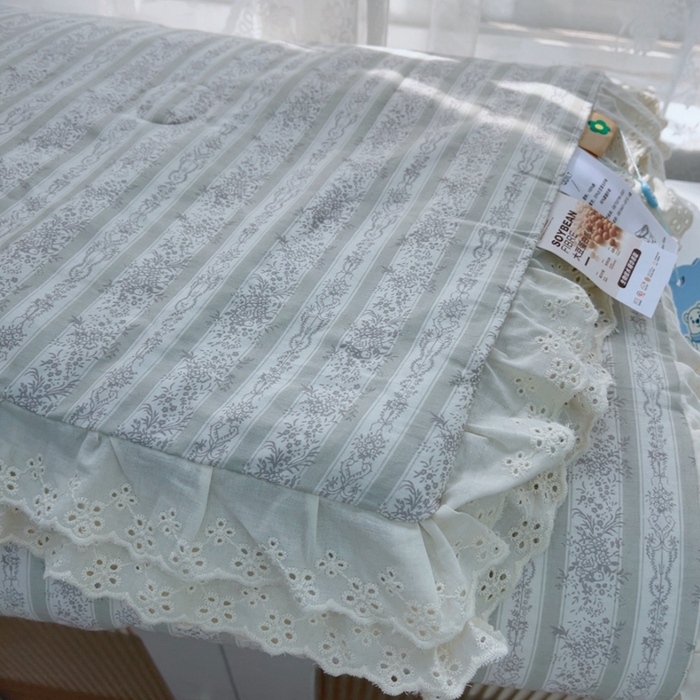 91家纺网 家纺一手货源 找家纺 暖居 2025新款法式韩系双面纯棉夏被约3.2斤空调被夏季薄被子可水洗跑量款 伊甸园