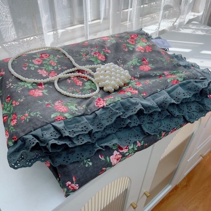 91家纺网 家纺一手货源 找家纺 暖居 2025新款法式韩系双面纯棉夏被约3.2斤空调被夏季薄被子可水洗跑量款 中国美