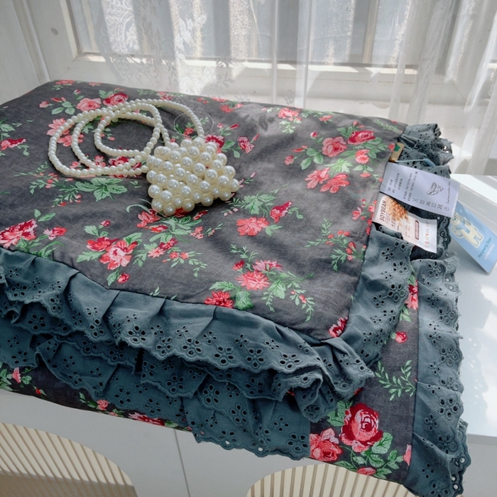 91家纺网 家纺一手货源 找家纺 暖居 2025新款法式韩系双面纯棉夏被约3.2斤空调被夏季薄被子可水洗跑量款 中国美