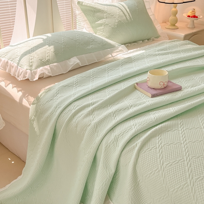 91家纺网 家纺一手货源 找家纺 （总）暖居 2025新款A类冷按感‬摩豆豆气空‬层软凉席感凉‬薄垫