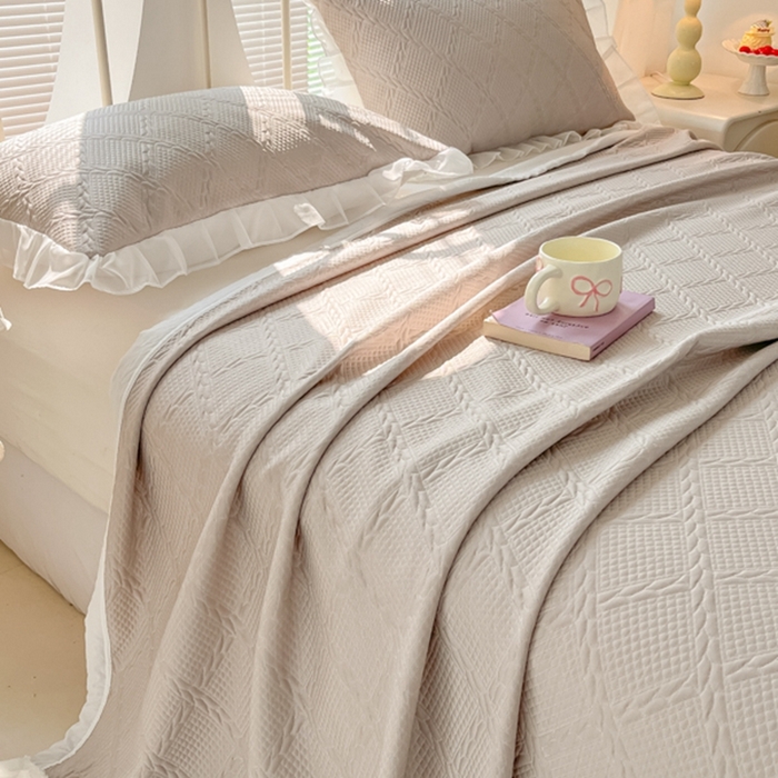 暖居 2025新款A类冷按感‬摩豆豆气空‬层软凉席感凉‬薄垫 摩卡