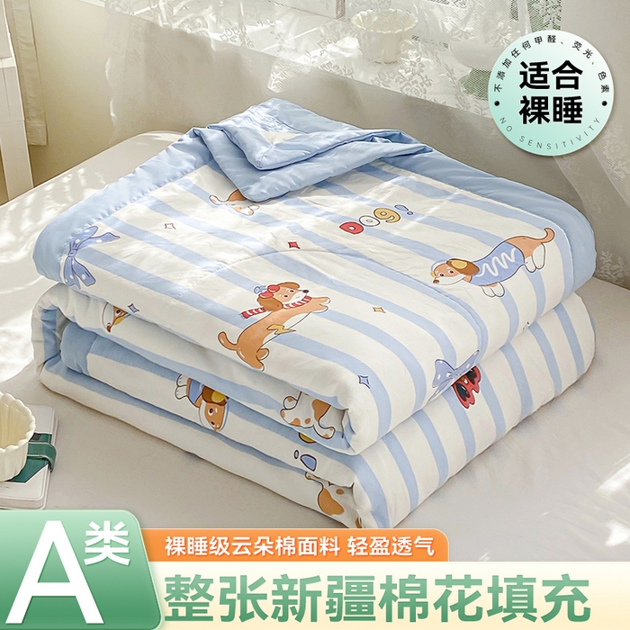 91家纺网 家纺一手货源 找家纺 （总）咏绒家纺工厂店 2025新款A类云朵棉棉花夏被被子被芯