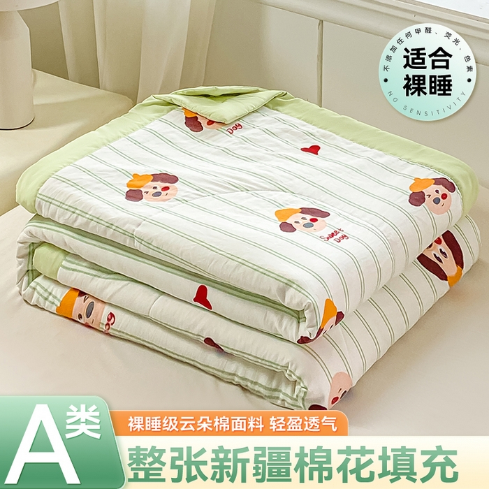 91家纺网 家纺一手货源 找家纺 （总）咏绒家纺工厂店 2025新款A类云朵棉棉花夏被被子被芯