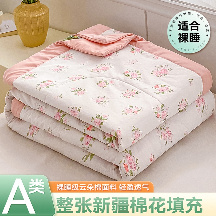 91家纺网 家纺一手货源 找家纺 （总）咏绒家纺工厂店 2025新款A类云朵棉棉花夏被被子被芯