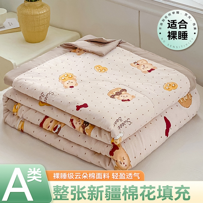 91家纺网 家纺一手货源 找家纺 （总）咏绒家纺工厂店 2025新款A类云朵棉棉花夏被被子被芯