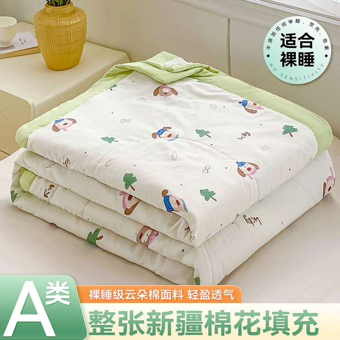 91家纺网 家纺一手货源 找家纺 （总）咏绒家纺工厂店 2025新款A类云朵棉棉花夏被被子被芯