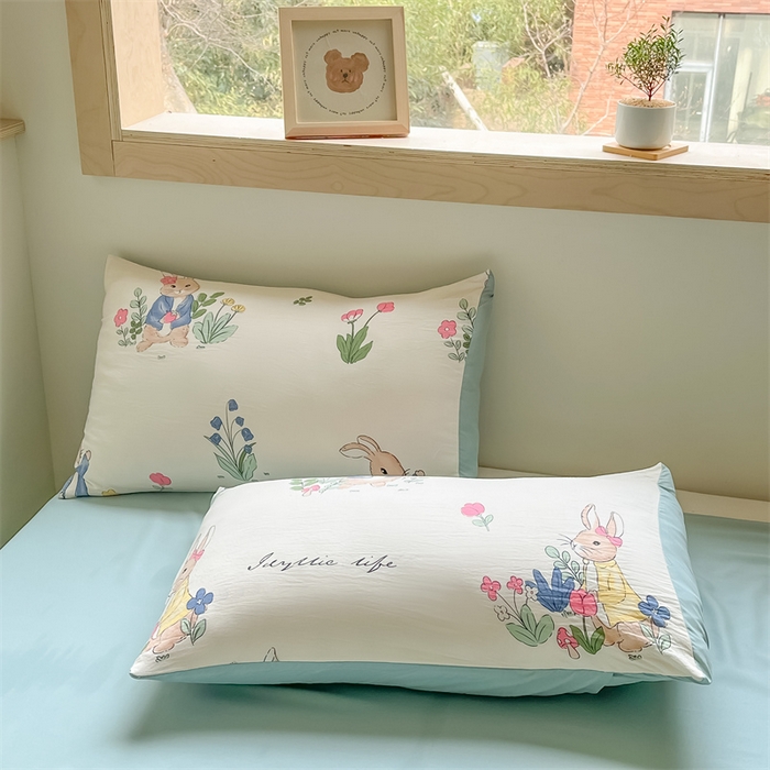 91家纺网 家纺一手货源 找家纺 咏绒家纺工厂店 2025新款A类云朵棉棉花夏被被子被芯 爱丽丝-蓝