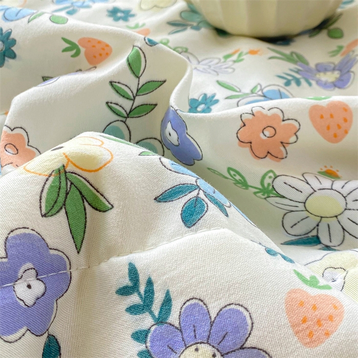 91家纺网 家纺一手货源 找家纺 咏绒家纺工厂店 2025新款A类云朵棉棉花夏被被子被芯 青柠薄荷