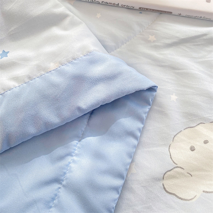 91家纺网 家纺一手货源 找家纺 咏绒家纺工厂店 2025新款A类云朵棉棉花夏被被子被芯 心愿小狗