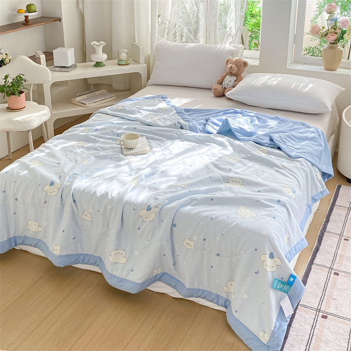 91家纺网 家纺一手货源 找家纺 咏绒家纺工厂店 2025新款A类云朵棉棉花夏被被子被芯 心愿小狗