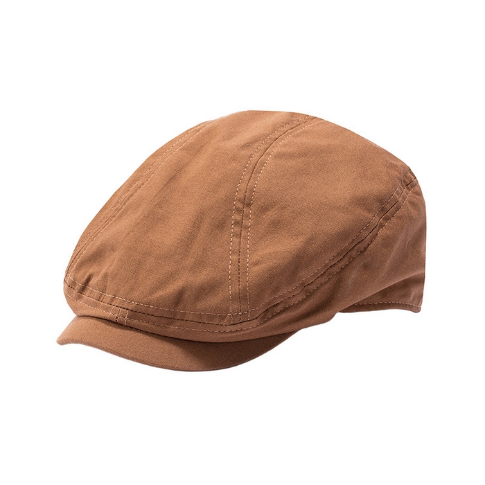 91家纺网 家纺一手货源 找家纺 【棉质透气贝雷帽】防晒遮阳帽夏季帽子报童帽纯色