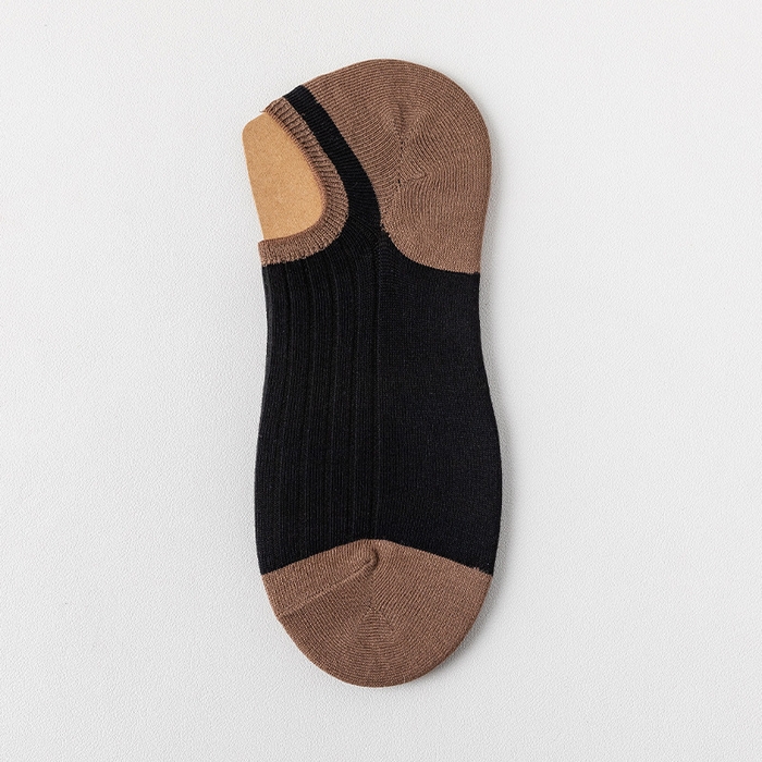 91家纺网 家纺一手货源 找家纺 良品汇馆 2025新款日式无印拼色男士棉袜子良品吸汗透气袜子浅口袜短袜男隐形袜船袜 黑色