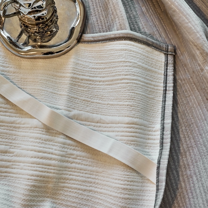 91家纺网 家纺一手货源 找家纺 （总）席之家 2025新款高品质A类空气层可水洗凉感色织床单三件套-檀雅系列