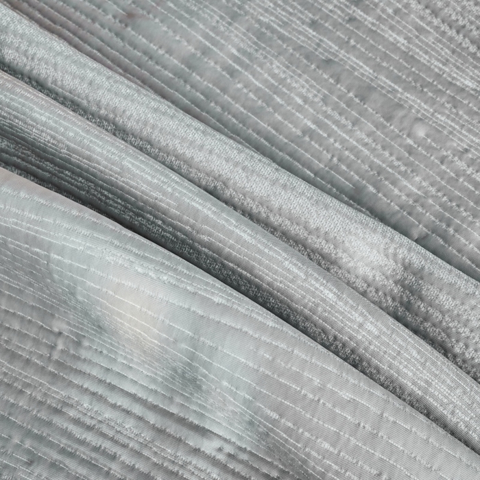 91家纺网 家纺一手货源 找家纺 席之家 2025新款高品质A类空气层可水洗凉感色织床单三件套-檀雅系列 檀雅-浅灰