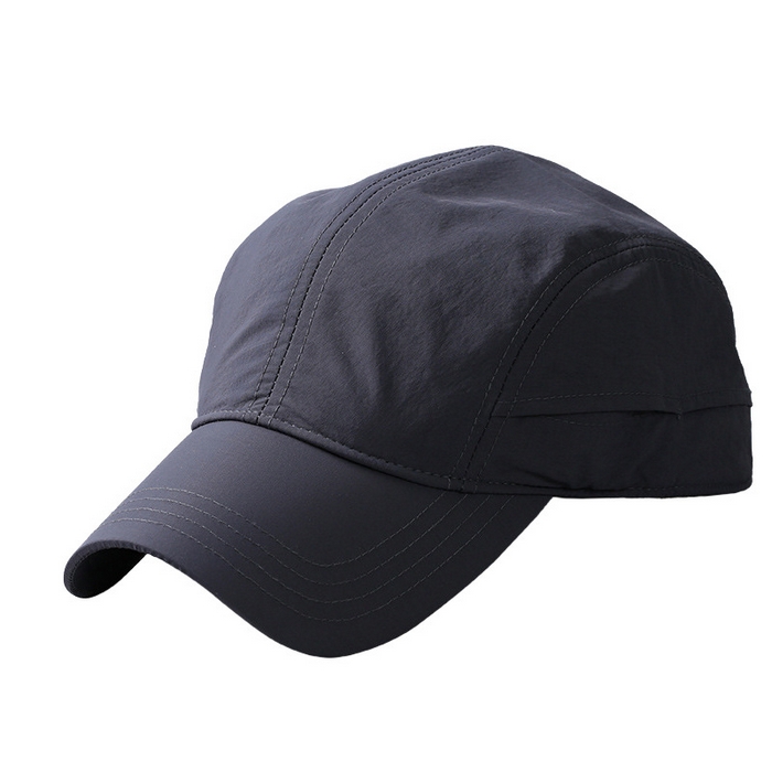 91家纺网 家纺一手货源 找家纺 良品汇馆 2025新款日式无印封口棒球帽子男女春夏季良品速干软顶鸭舌帽透气防晒遮阳 灰色