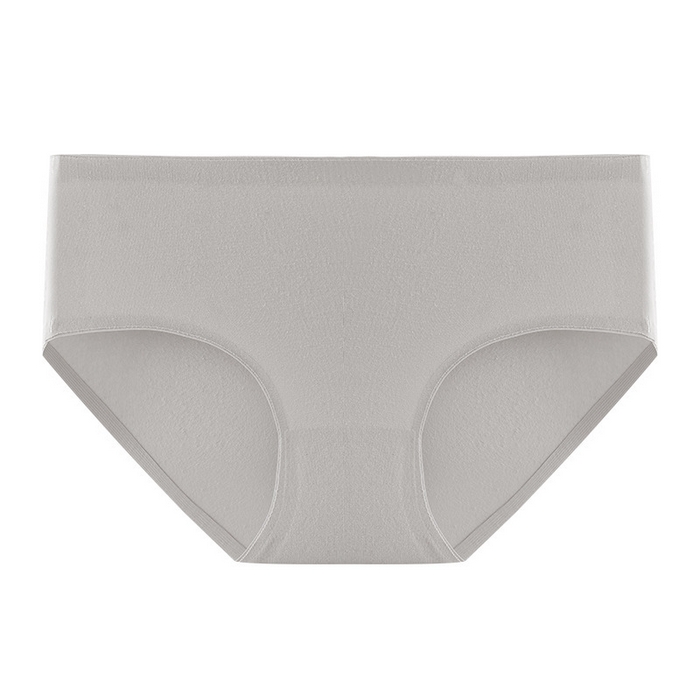 良品汇馆 2025新款日系无印女士三角内裤良品纯色窄边全棉女低腰短裤少女无痕内裤头 浅灰