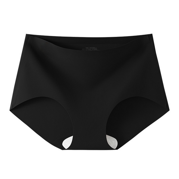 91家纺网 家纺一手货源 找家纺 【女士无痕一片式内裤】2025新款日式无印女生一片式中腰内裤良品纯色三角内裤蚕丝裆无痕冰丝锦氨