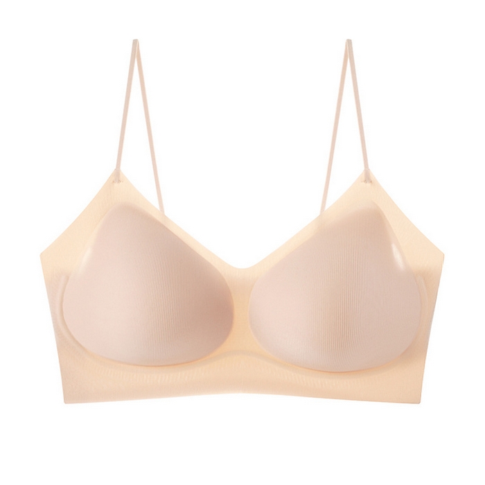 91家纺网 家纺一手货源 找家纺 【暗纹冰丝文胸】2025新款日式无印暗纹冰丝文胸良品夏季凉感胸罩超薄聚拢无钢圈透气细肩带