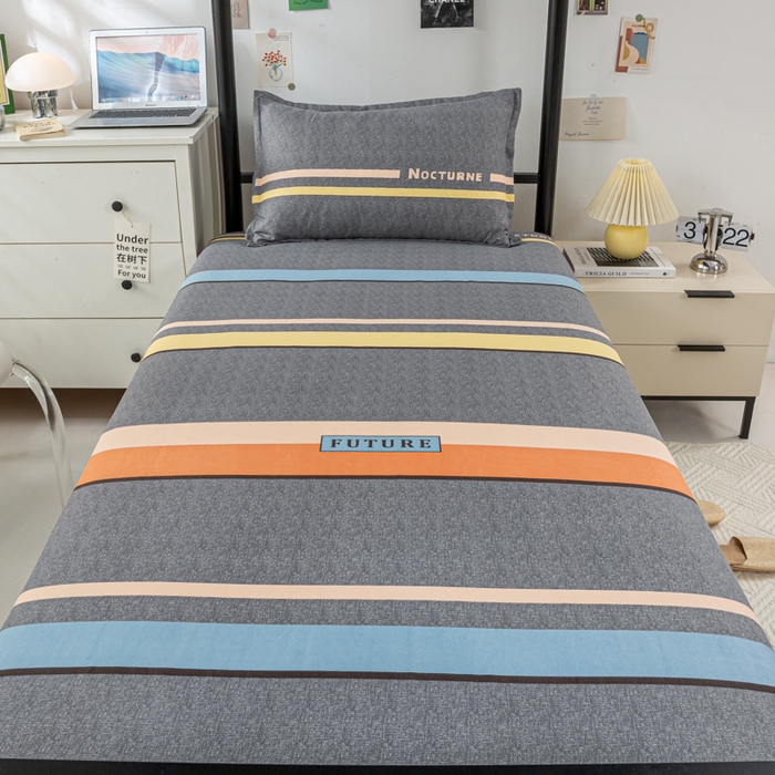 91家纺网 家纺一手货源 找家纺 上学郎家居 2025新款学生宿舍130克加厚磨毛三件套 布莱特