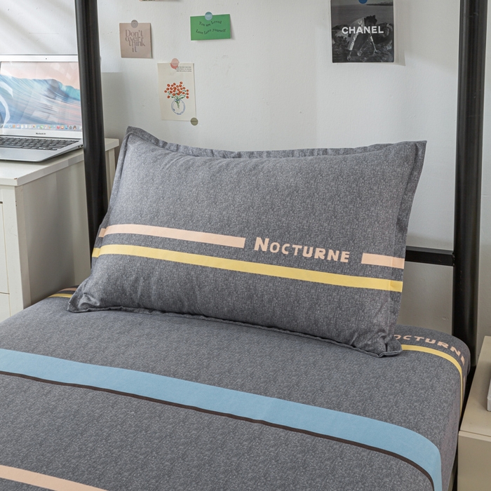 91家纺网 家纺一手货源 找家纺 上学郎家居 2025新款学生宿舍130克加厚磨毛三件套 布莱特