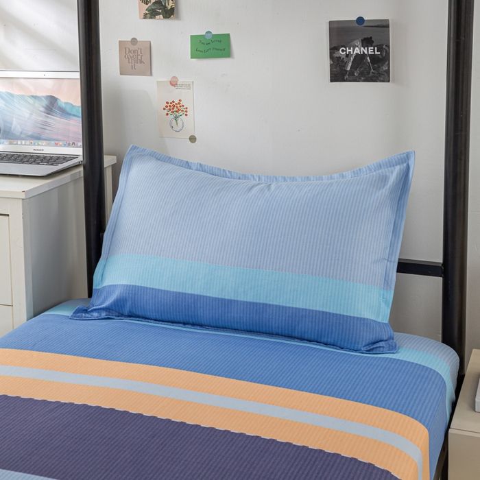 91家纺网 家纺一手货源 找家纺 上学郎家居 2025新款学生宿舍130克加厚磨毛三件套 枫叶情