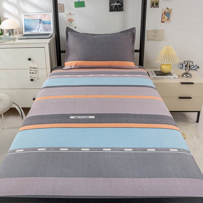 91家纺网 家纺一手货源 找家纺 上学郎家居 2025新款学生宿舍130克加厚磨毛三件套 律沙