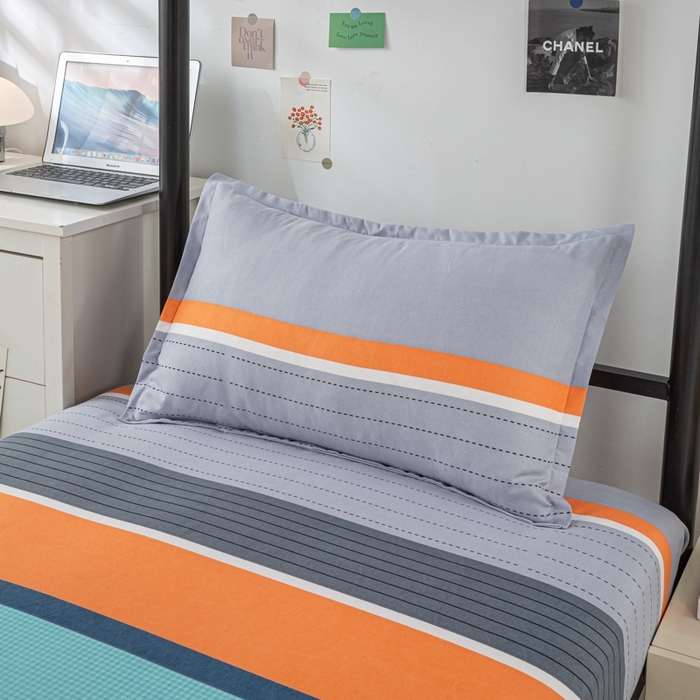 91家纺网 家纺一手货源 找家纺 上学郎家居 2025新款学生宿舍130克加厚磨毛三件套 以利沙