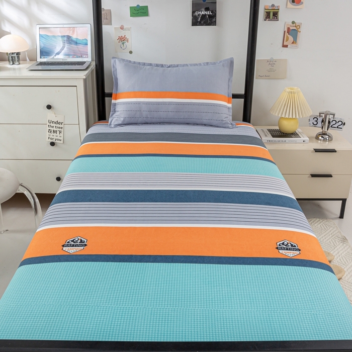 91家纺网 家纺一手货源 找家纺 上学郎家居 2025新款学生宿舍130克加厚磨毛三件套 以利沙