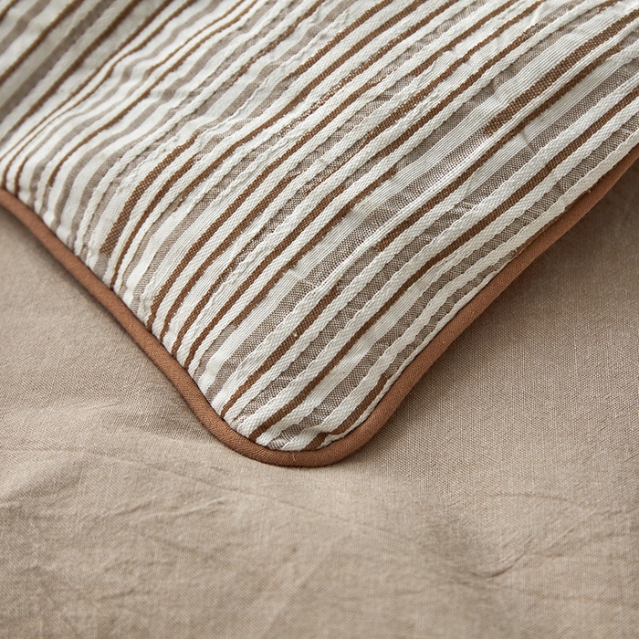 91家纺网 家纺一手货源 找家纺 怡家居 2025新款色织大提花腊肠狗夏被夏凉被空调被四件套 夏被-咖条腊肠狗