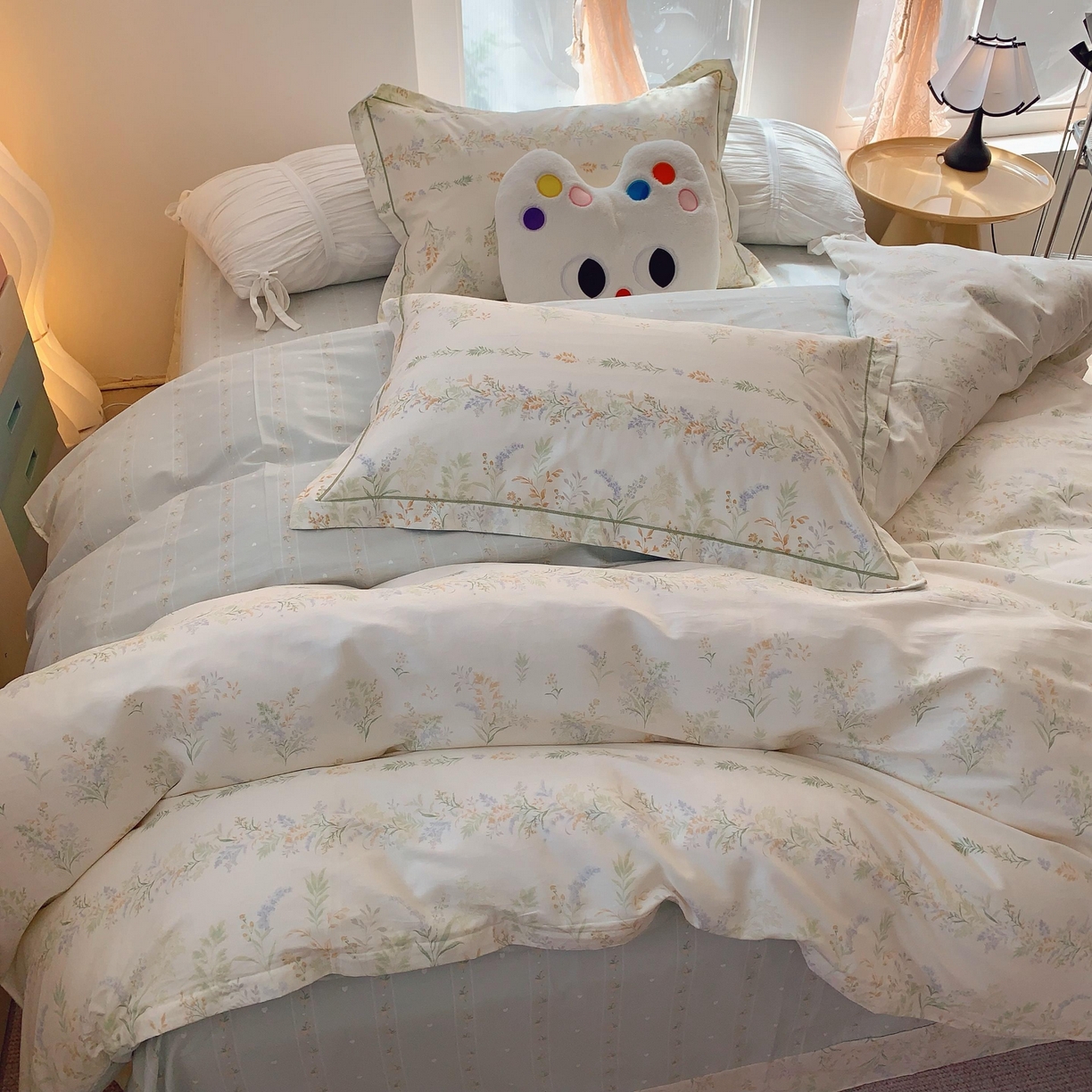 91家纺网 家纺一手货源 找家纺 莱豫家纺 2025新款亲肤舒适小清新印花全棉纯棉四件套-第二批 芳草恋