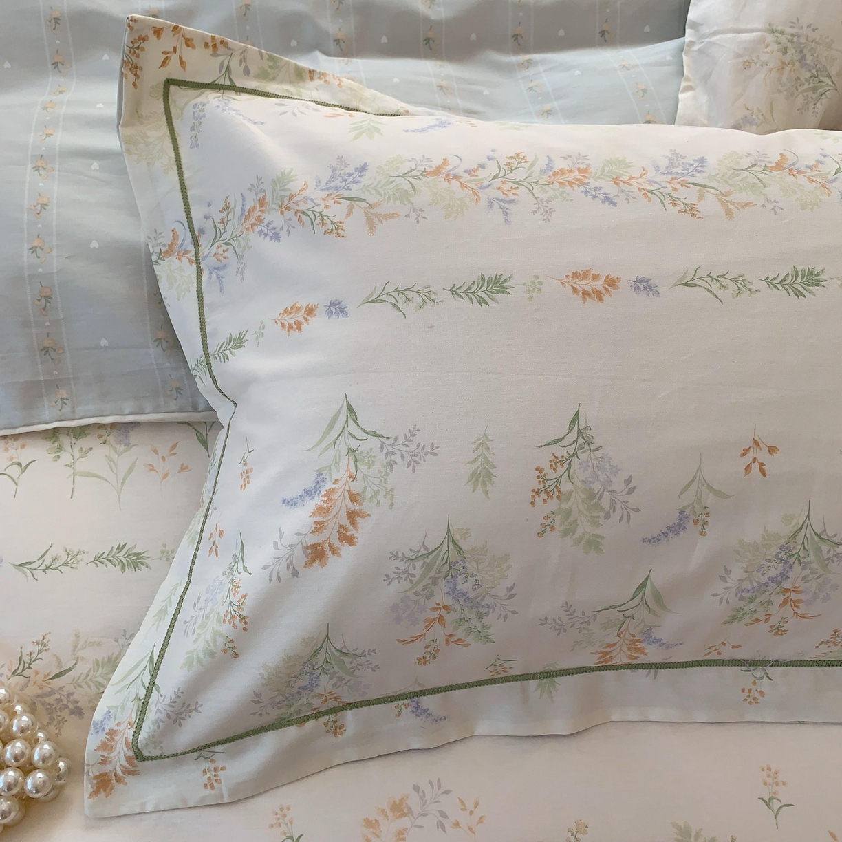 91家纺网 家纺一手货源 找家纺 莱豫家纺 2025新款亲肤舒适小清新印花全棉纯棉四件套-第二批 芳草恋