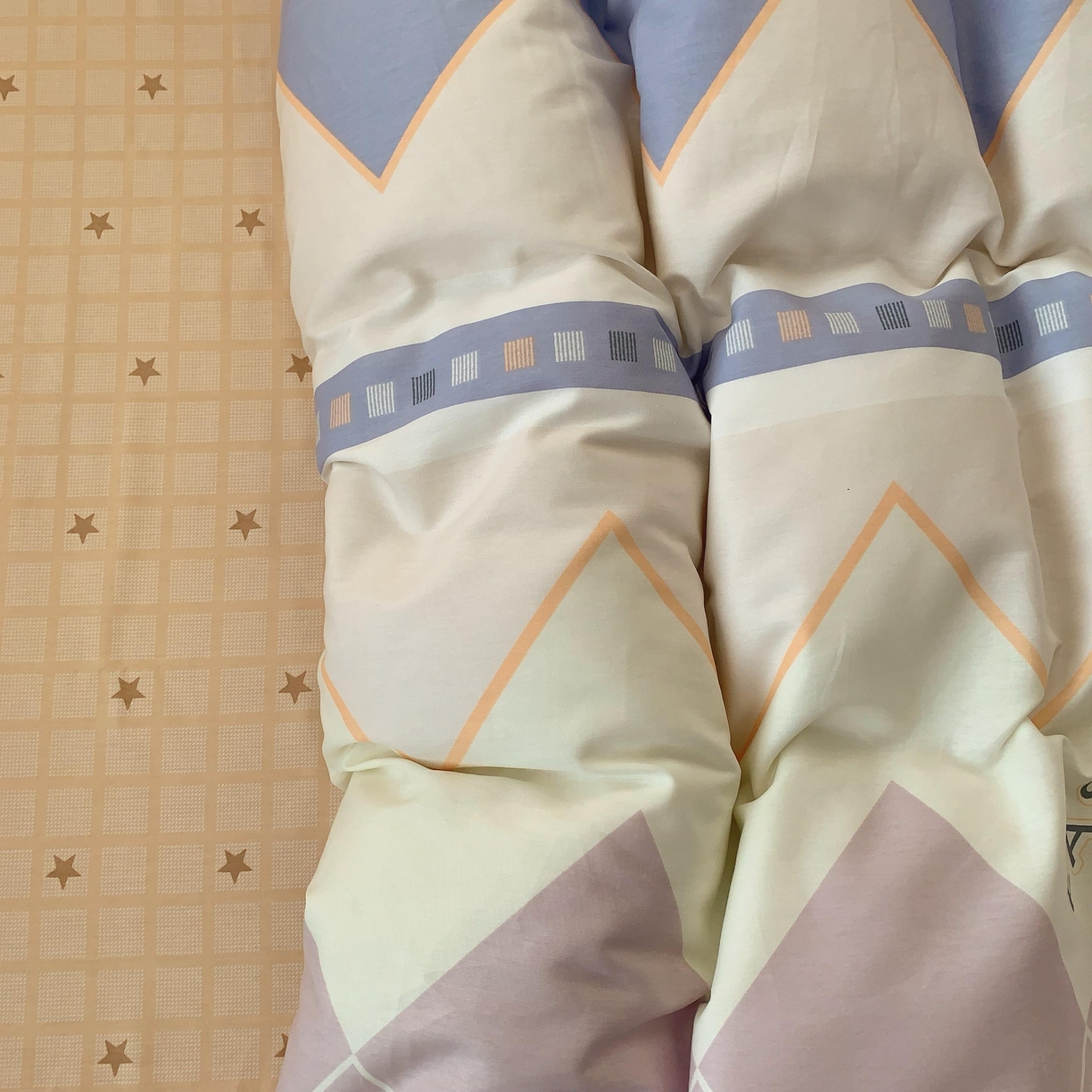 91家纺网 家纺一手货源 找家纺 莱豫家纺 2025新款亲肤舒适小清新印花全棉纯棉四件套-第二批 悸动波纹