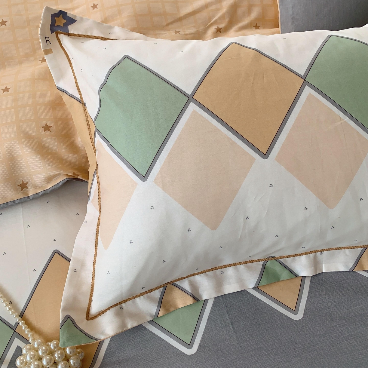 91家纺网 家纺一手货源 找家纺 莱豫家纺 2025新款亲肤舒适小清新印花全棉纯棉四件套-第二批 莱恩小熊