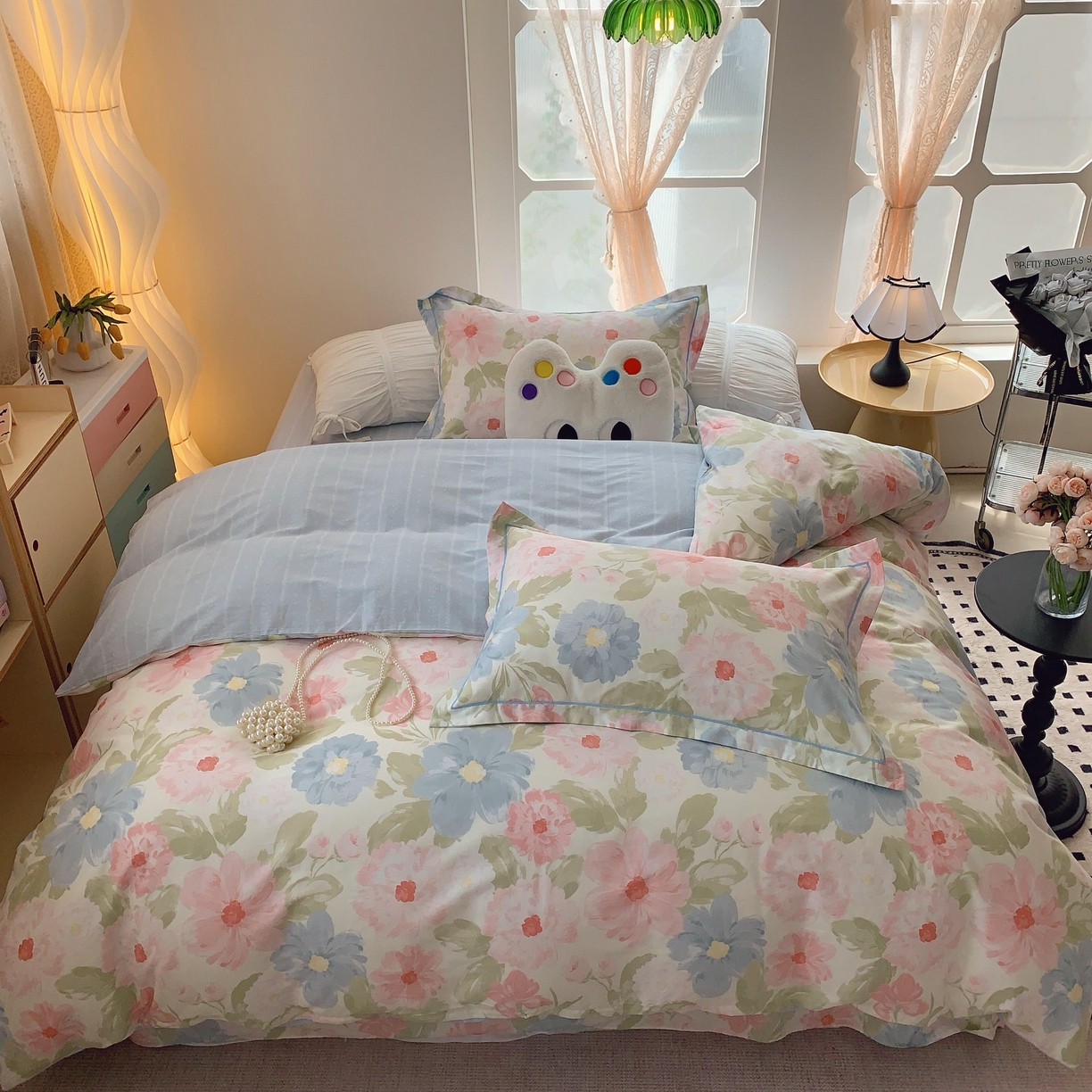 莱豫家纺 2025新款亲肤舒适小清新印花全棉纯棉四件套-第二批 魅影