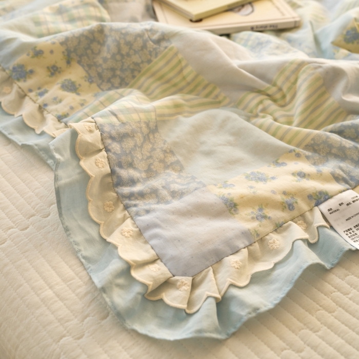 91家纺网 家纺一手货源 找家纺 （总）洋铭区（原狠狠爱） 2025新款A类双层纱双层花边款系列夏被夏凉被空调被