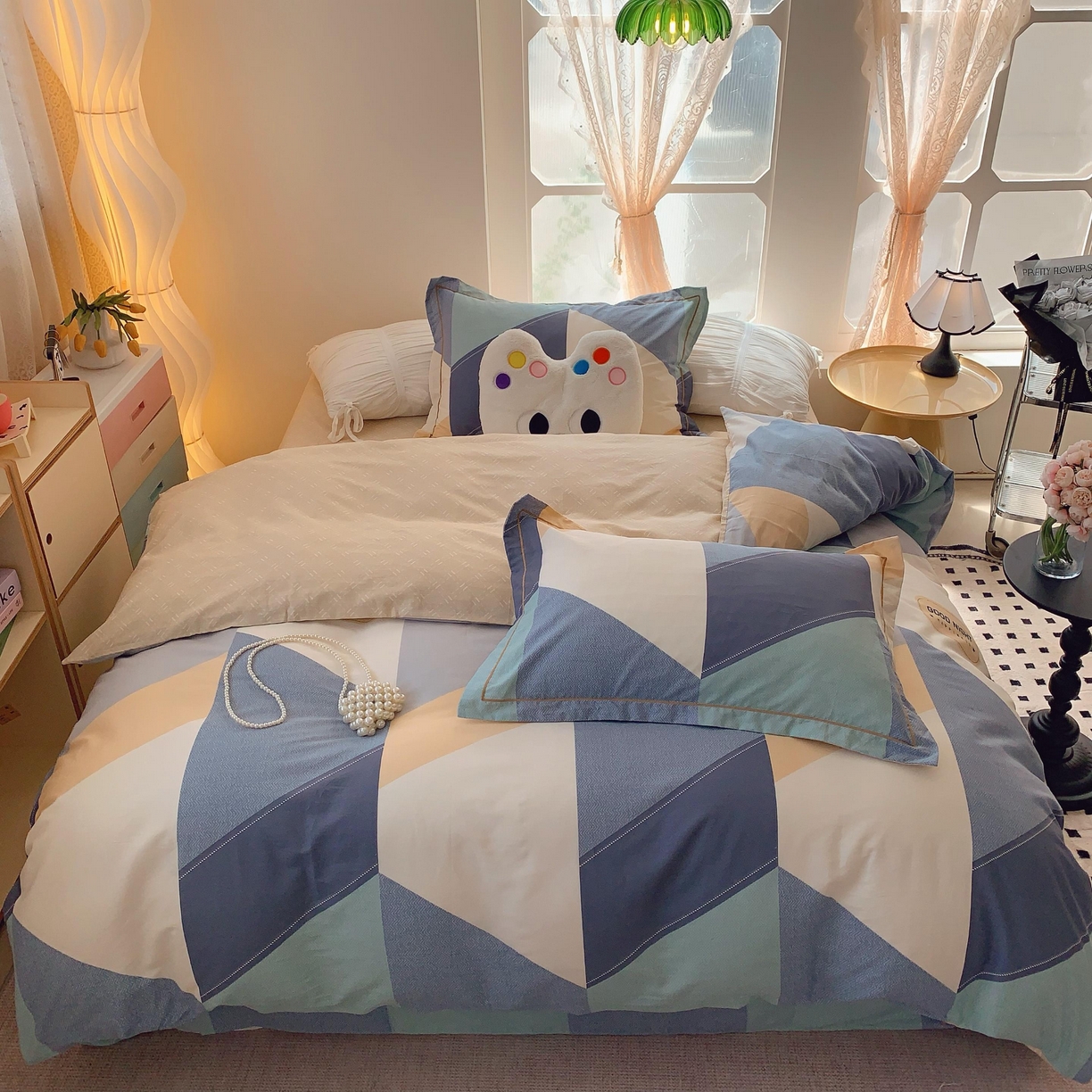 莱豫家纺 2025新款亲肤舒适小清新印花全棉纯棉四件套-第二批 苏格世家